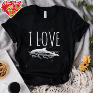 I Love Dolphins vintage art shirt