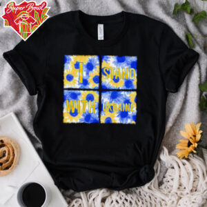 Stand With Ukraine Blue Yellow Sunflower shirt