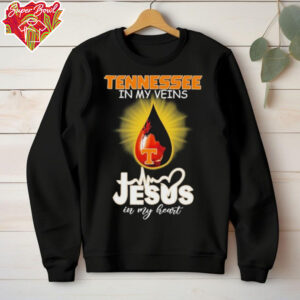 Official Tennessee Volunteers In My Veins Jesus In My Heart T shirts