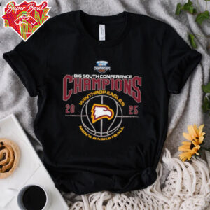 Winthrop Eagles 2025 Big South Men’s Basketball Conference Champions Shirt