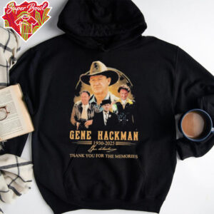 Official Gene Hackman Thank You For The Memories 1930 2025 Signature T shirts