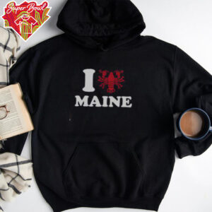 Good I Love Maine Heart As Lobster T Shirt Recovered