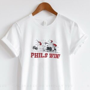 Peanuts characters Phils win Philadelphia Phillies shirt