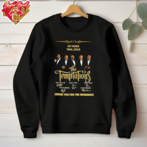 The Temptations 65 years 1960 2025 thank you for the memories signatures shirt