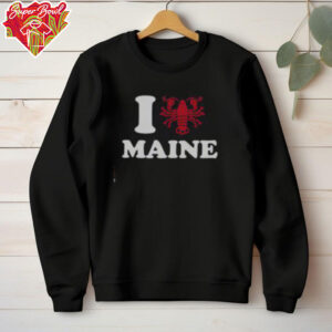 Good I Love Maine Heart As Lobster T Shirt Recovered