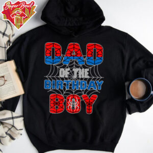 Spider Web Birthday Party Dad of The Birthday Boy T Shirt