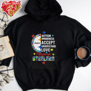 Autism awareness accept understand love Pittsburgh Steelers shirt