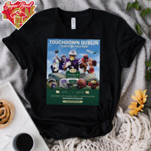 K State Vs Iowa State Touchdown Dublin TIckets On Sale Now Aer Lingus College Football Classic Ireland 2025 Saturday 23rd August Aviva Stadium Helmet Poster T Shirt