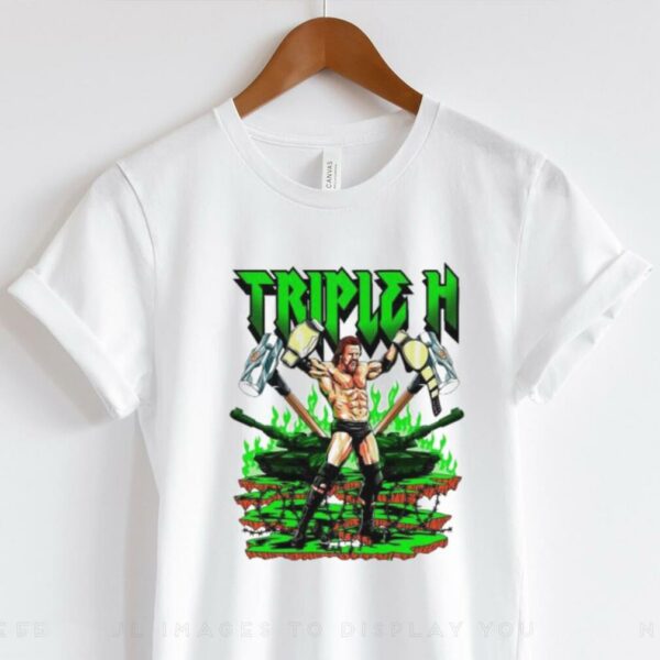 Triple H WWE cartoon graphic shirt