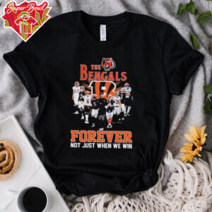 Official The Cincinnati Bengals Forever Not Just When We Win Signatures T shirts