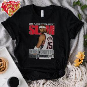 Official Vince Carter New Jersey Nets Mitchell & Ness Don’t Call It A Comeback SLAM T Shirt