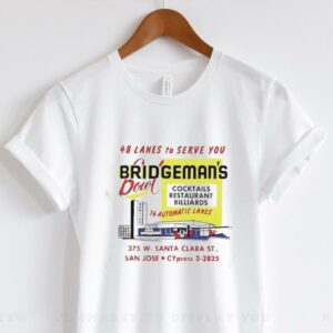 Bridgeman’s Bowl 48 lanes to serve you cocktails restaurant billiards shirt