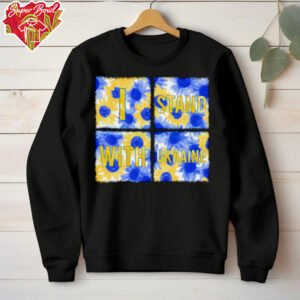 Stand With Ukraine Blue Yellow Sunflower shirt