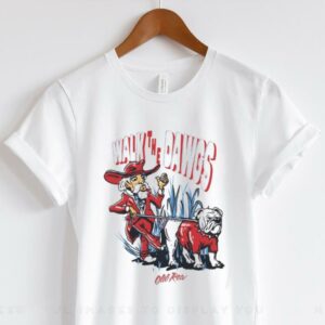 Walk The Dawgs Georgia Bulldogs Vs. Ole Miss Rebels Graphic T shirt