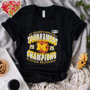 Michigan Wolverines 2025 Big Ten Men’s Basketball Conference Tournament Champions shirt