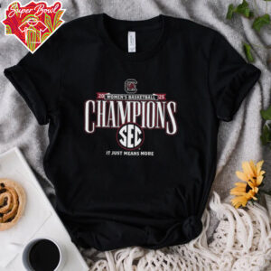 South Carolina Gamecocks 2025 SEC Women’s Basketball Regular Season Champions Locker Room T Shirt